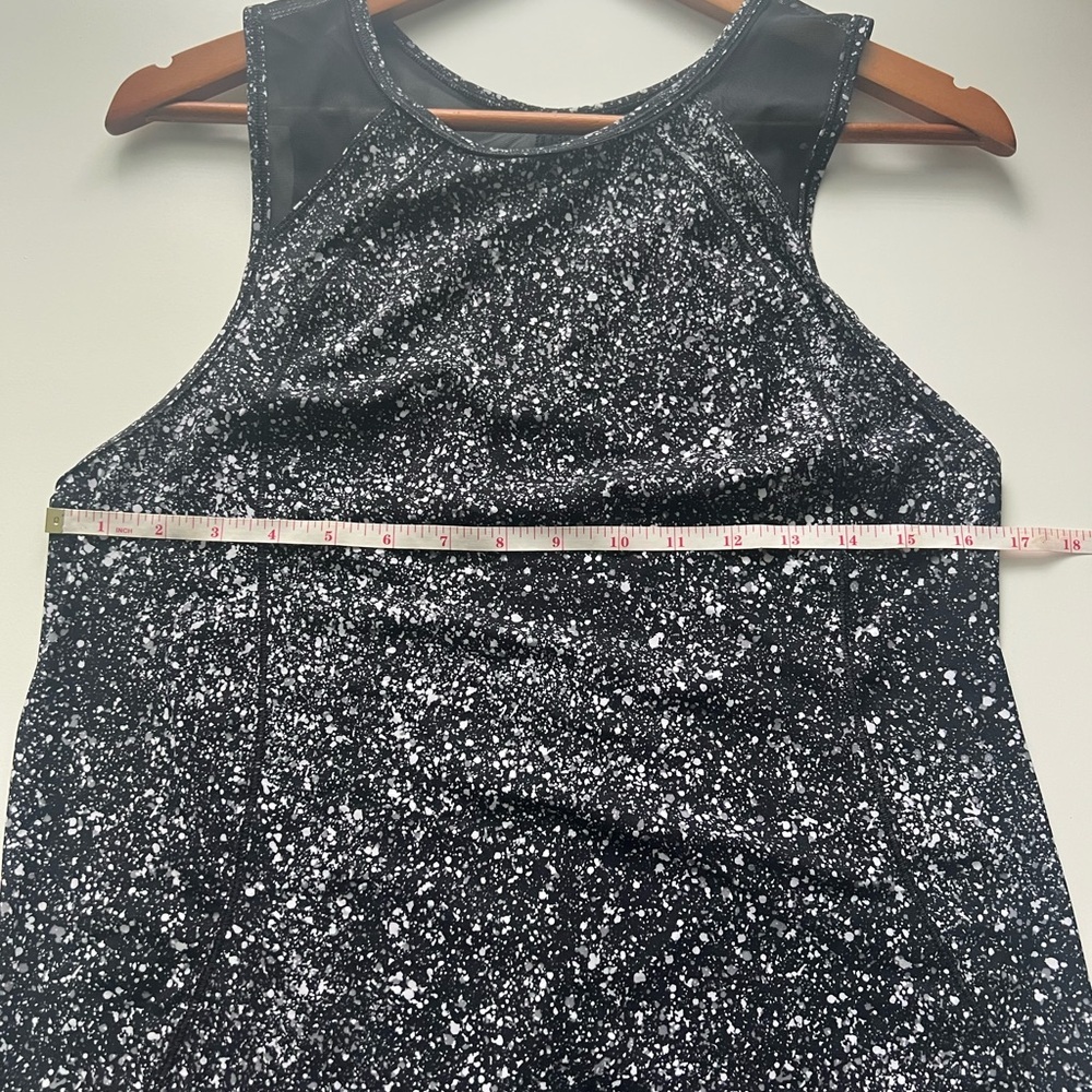 Lululemon Sculpt Tank II Splatter White/Black Size 6 - Picture 3 of 4